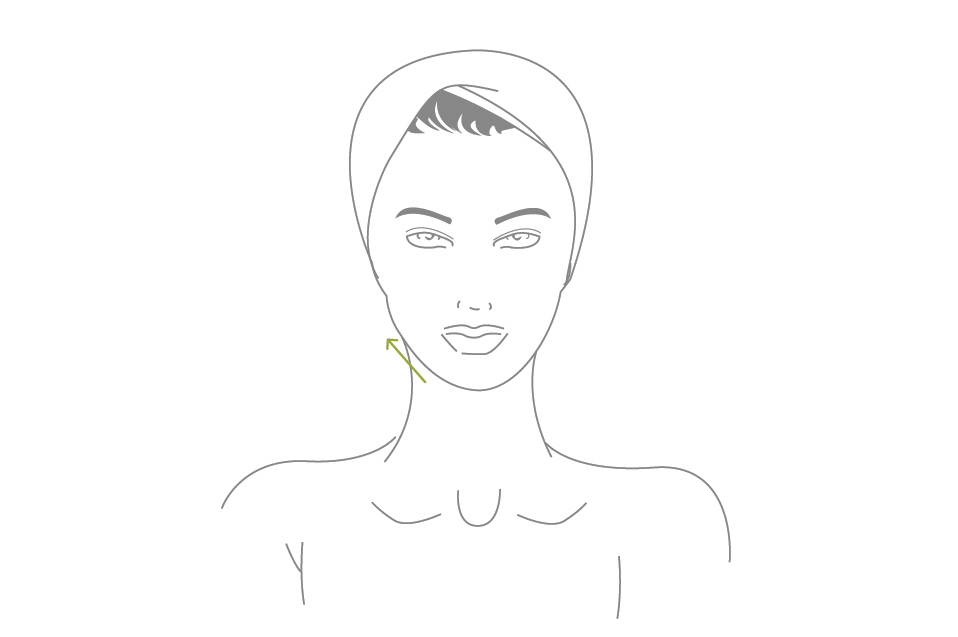 Jaw Define Micro Move area illustration with Sculpta by Déesse PRO