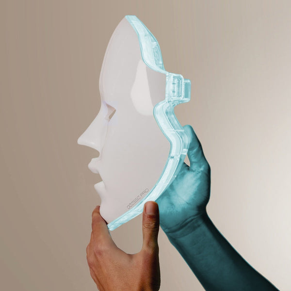 PRO by Déesse PRO LED face mask, profile view of contoured design